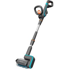 GARDENA cordless multi-cleaner AquaBrush Patio 18V P4A solo, hard floor cleaner (grey/turquoise, without battery and charger, POWER FOR ALL ALLIANCE)