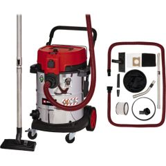 Einhell TE-VC 2350 SACL, wet/dry vacuum cleaner (red/stainless steel, 1,600 watts)