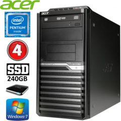 Acer Veriton M4610G MT G630 4GB 240GB+1TB DVD WIN7Pro