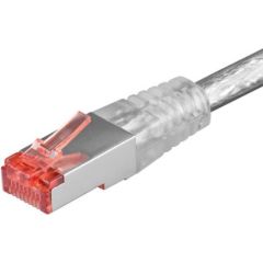 Goobay Patch kabelis FTP CAT6e LAN ar savienojumiem caurspīgīgs 2.0m