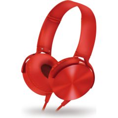 Omega Freestyle наушники + микрофон FH07R, красные
