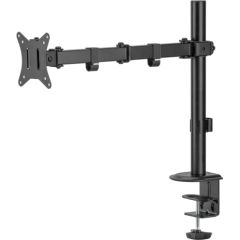 Maclean MC-753N LCD Monitor Desk Mount 17-32" 9kg VESA 75x75 100x100 Single Arm Extendable Adjustable TV un monitoru stiprinājumi, kronšteini