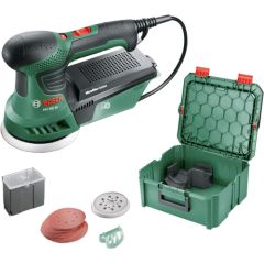 Bosch eccentric sander PEX 300 AE + 30-piece accessory set (green/black, 270 watts, SystemBox)