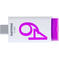 PHILIPS USB-C 3.2 Gen 1 Flash Drive Click Magic Purple 64GB