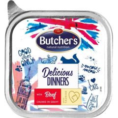 BUTCHER'S Delicious Dinners Pieces with beef in sauce - wet cat food - 100g