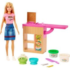 Lalka Barbie Mattel Kariera - Domowy makaron (GHK43)