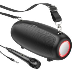 OEM Портативная Bluetooth колонка Borofone BP13 Dazzling с микрофоном черная