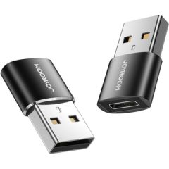 Adapter USB male-female Type-C (2 pieces) Joyroom S-H152 (black)