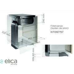 Elica Recycling kit plinth-out for Nikolatesla FIT