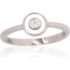 Серебряное кольцо #2101941(PRh-Gr)_CZ+PL, Серебро 925°, родий (покрытие), Цирконы, Перламутр, Размер: 18, 1.9 гр.