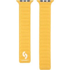 Connect   Watch 38/40/41mm Fine woven twill magnetic chain strap Yellow