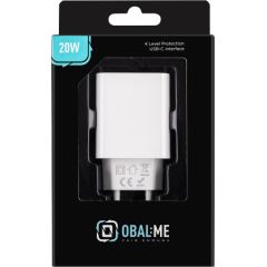 OBAL:ME Настенное зарядное устройство USB-C 20 Вт Белый