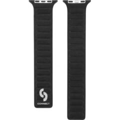 Connect Apple  Watch 42/44/45mm Fine woven twill magnetic chain strap Black