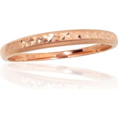 Золотое кольцо #1100709(Au-R), Красное Золото 585°, Размер: 17, 0.92 гр.