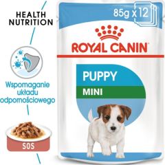 Royal Canin Karma SHN Mini Puppy w sosie 12x85g Suņu barība
