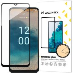 Hurtel Nokia G22 Full Cover 9H Screen Glass By Wozinsky Black Ekrānu aizsardzība