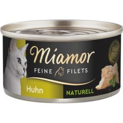 MIAMOR Feine Filets Naturell Chicken - wet cat food - 80g