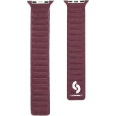 Connect Apple  Watch 38/40/41mm Fine woven twill magnetic chain strap Plum