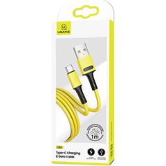 USAMS Kabel U52 USB-C 2A Fast Charge 1m żółty|yellow SJ436USB03 (US-SJ436) Дата USB-кабели