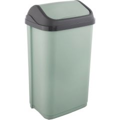 Keeeper Atkritumu spainis ar grozāmu vāku 50L Swantje 38,5x29x66cm zaļš Atkritumu tvertnes