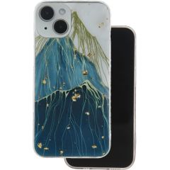 Fusion Gold Glam Mountain silikona vāciņš priekš Samsung S711B Galaxy S23 FE Neoriģinālie Maciņi
