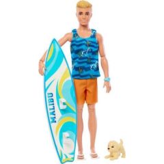 Lalka Barbie Mattel Ken Surfer plażowy (blondyn) HPT50 Lelles