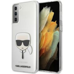 KLHCS21MKTR Karl Lagerfeld PC|TPU Head Cover for Samsung Galaxy S21+ Transparent