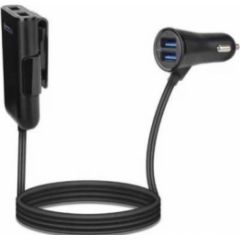 Gembird 4-port Front and Back Seat Car Charger Telefonu lādētāji 12v Automašīnām