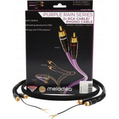 Melodika MDPHD25 Purple Rain Black Edition vads 2xRCA PHONO  2,5m