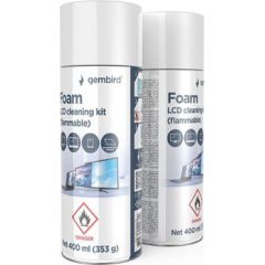 CLEANING KIT LCD FOAM 400ML/CK-LCD-08 GEMBIRD Tīrīšanas un Ķīmiskie līdzekļi