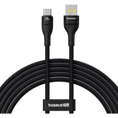 Charging Cable Baseus Flash 2 USB to USB-C 100W, 2m (black) Data USB kabeļi