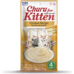 INABA Churu Kitten Chicken - cat treat - 4x14 g Kaķu sausā barība