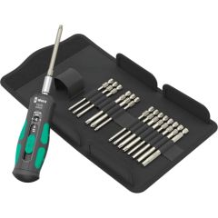 Wera torque screwdriver 7515/16 Kraftform Safe-Torque Speed Universal 1 (black/green, 16 pieces, in robust folding bag) Jaunumi -Dārzam