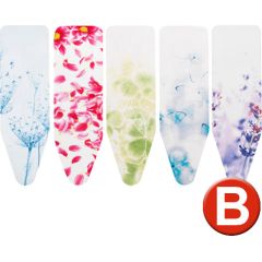 BRABANTIA gludināmā dēļa pārvalks, 124x38 cm, Colourful Mixed (B) 4mm + 4mm - 265006 Veļas Gludināmie dēļi