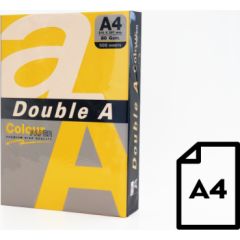 Colour paper Double A, 80g, A4, 500 sheets, GOLD