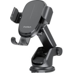 Gravity car holder with charger Choetech T203-F, 15W (black)