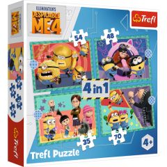 TREFL MINIONS Pužļu komplekts 4in1 Minions Puzles