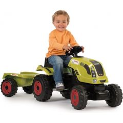 Smoby Class Traktors XL + piekabe - 7600710114 Automašina ar pedāļiem