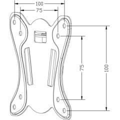 Maclean MC-715A TV Mount, TV Holder, Max VESA 100x100, 13-27", 25kg