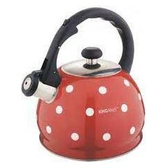 Kinghoff Tējkanna sarkanas krāsas korpuss ar baltiem punktiem - 2.0l Citi trauki