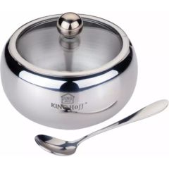 Cukurtrauks ar karoti, tērauds, 460ml, Kinghoff. Ēdamrīki