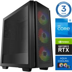 INTOP AQUA i5-14400F 32GB DDR5 500SSD M.2 NVME RTX3050 8GB no-OS
