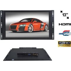 Monitor Nvox Monitor open frame ips led 13cali full hd vga hdmi usb av 12v 230v