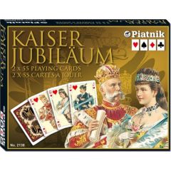 Piatnik Karty Lux 2 Talie Kaiser - 213847 Galda spēles