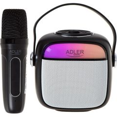 Adler AD 1199 black Karaoke speaker with microphone - SD/USB/AUX/Bluetooth Bezvadu skaļruņi