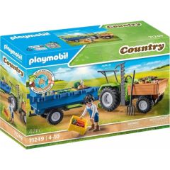 Playmobil Playmobil Traktor z przyczepą 71249 Mašīnas un piederumi
