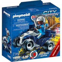 Playmobil PLAYMOBIL 71092 Police Speed Quad Construction Toy Машины и аксессуары