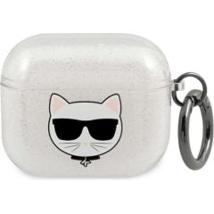 Karl Lagerfeld case for Airpods 3 KLA3UCHGS silver Glitter Choupette Jaunumi - Audio-Video