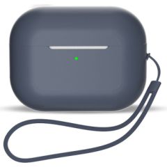 OEM Silikona futrālis AirPods 3 + siksniņa rokas siksnai - zils