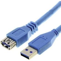 Kabelis Brackton USB-A Male - USB Micro B Male 3m Blue